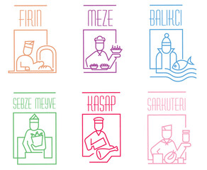 Grafik İllustration vektor line