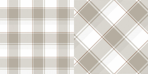 Vector checkered pattern or plaid pattern. Tartan, textured seamless herringbone for flannel shirts, duvet covers, other autumn winter textile mills. Vector Format