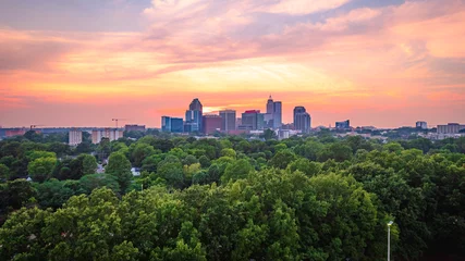 Deurstickers Downtown Raleigh, North Carolina at sunrise. © Chansak Joe A.