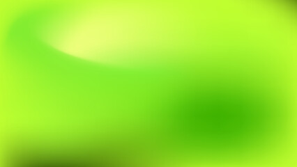 Bright neon greens and yellows swirl soft and warm abstract background or wallpaper. 