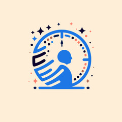 managing time and planning. Time Running, Clock Concept Illustration	
