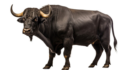 Bull isolated on a transparent background