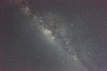 milky way over french polynesia