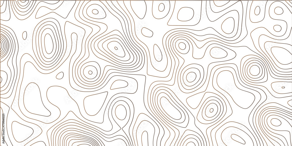 Poster Abstract white background with colorful gradient Topographic line map pattern. Contour elevation topographic and textured Background Modern design with White background with topographic wavy patte.