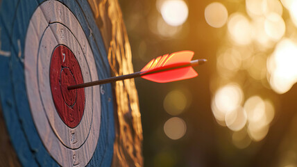 Perfect shot as the arrow hits the bullseye, capturing the essence of precision AI Generative.