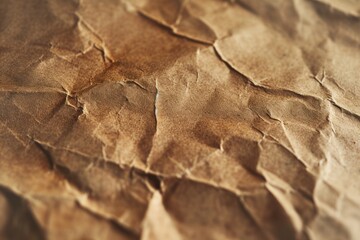 Close-Up Of Old Brown Paper Texture Background 