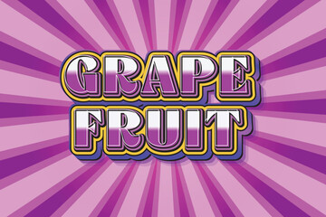 Grape Text Effect 