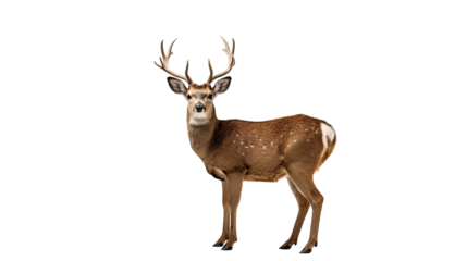 Deer isolated on a transparent background