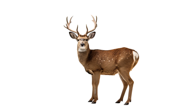 Deer isolated on a transparent background