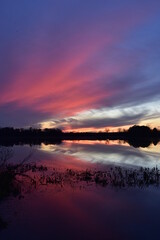 Fototapeta na wymiar Sunset over Moon Lake