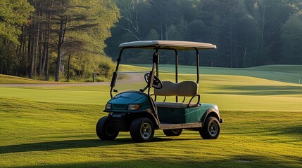 golf cart in green park