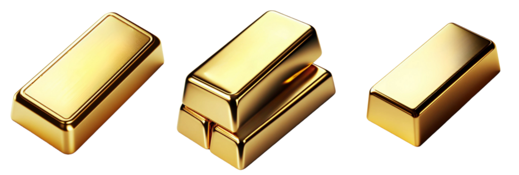 Gold Bar On Transparent Background