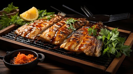 deep fried tilapia fish with dipping sauce