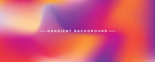 Colorful gradient blur abstract background vector