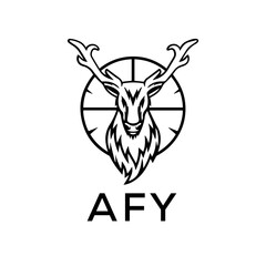 AFY  logo design template vector. AFY Business abstract connection vector logo. AFY icon circle logotype.
