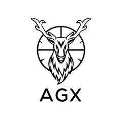AGX  logo design template vector. AGX Business abstract connection vector logo. AGX icon circle logotype.
