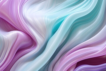 Obraz premium Violet pink and mint abstract neon wave background created with Generative AI