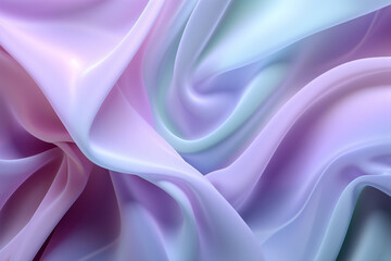 Fototapeta premium Violet pink and mint abstract neon wave background created with Generative AI