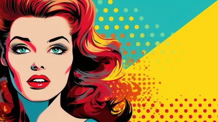 Poster Drawing of woman in pop art style © Royal Ability