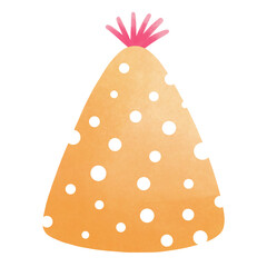 Birthday party hat with dot pattern