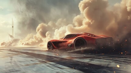 The unmistakable scent of burnt rubber fills the air as a nitropowered car launches off the...