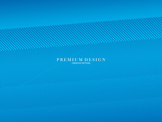 Blue abstract background with modern corporate concept. Garadien line pattern. Vector horizontal template for digital luxury business banner, contemporary formal invitation, certificate, etc.