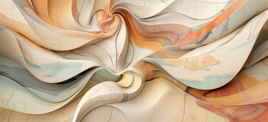 abstract stone texture flow background. complex 3D shapes. 