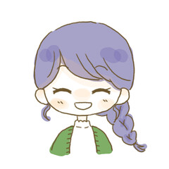 笑顔のかわいい女の子のイラスト