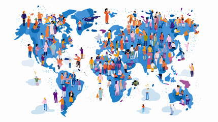 Fototapeta premium World wide business concept image. Vector illustration.