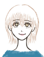Illustration of a woman with a soft touch.