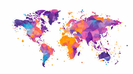 World wide business concept image. Vector illustration.