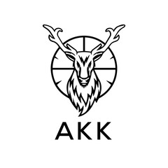 AKK  logo design template vector. AKK Business abstract connection vector logo. AKK icon circle logotype.
