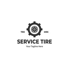Tire service logo, suitable for your business logo which specifically operates in the automotive sector
