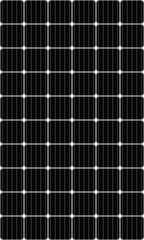 Monocrystalline solar cell panel seamless pattern. Vector Illustration. - obrazy, fototapety, plakaty