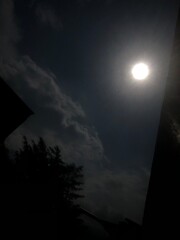 Minutos antes del Eclipe Lunar  del 28 de Octubre del 2023.