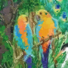 Watercolors and various flowers, dragonflies, eagles, cacti, chrysanthemums, beautiful birds