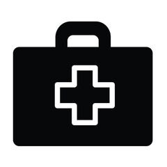 Obraz premium First aid box isolated on white background. Health, help and medical diagnostics concept.