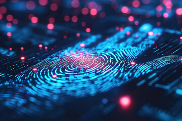 Representing secure access through biometric authentication, such as fingerprints