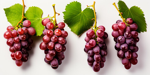 Fresh grapes mean quality and freshness. The set includes different colors of grapes. Adding visual...