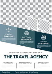 travel agency vector template