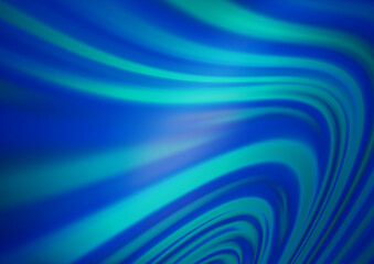 Light BLUE vector template with lava shapes. Modern gradient abstract illustration with bandy lines. The elegant pattern for brand book.