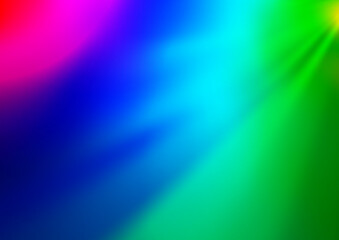 Light Multicolor, Rainbow vector blurred and colored background. Glitter abstract illustration with an elegant design. The template can be used for your brand book.