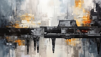 abstract piano background