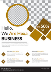 business vector template design, circle, geometrical abstract