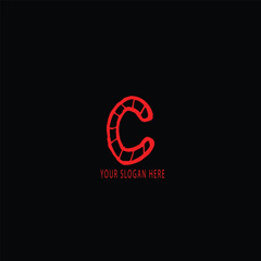 c text logo design different style 
