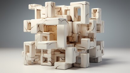A fractal-like fracturized cube in a minimalist setting --ar 16:9 --v 5.2 --s 750** - Image #2 @maliktanveer