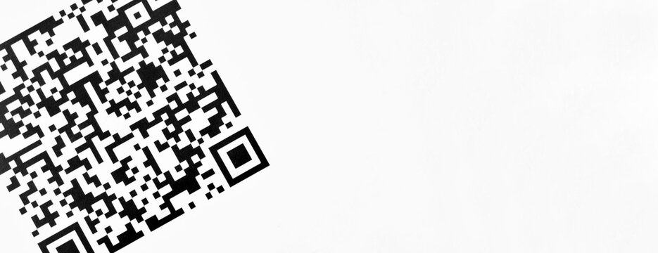 QR code icon on white background