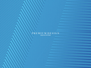 Blue abstract background with modern corporate concept. Garadien line pattern. Vector horizontal template for digital luxury business banner, contemporary formal invitation, certificate, etc.