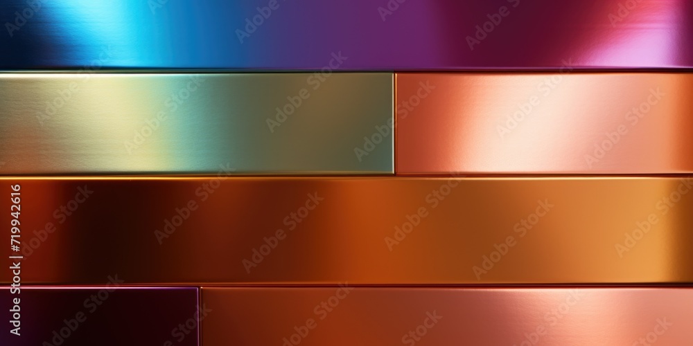 Poster A collection of various metal plates in different colors. Versatile and suitable for a wide range of projects