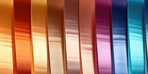 A close-up photograph of a wall displaying a variety of vibrant colors. Suitable for various design projects